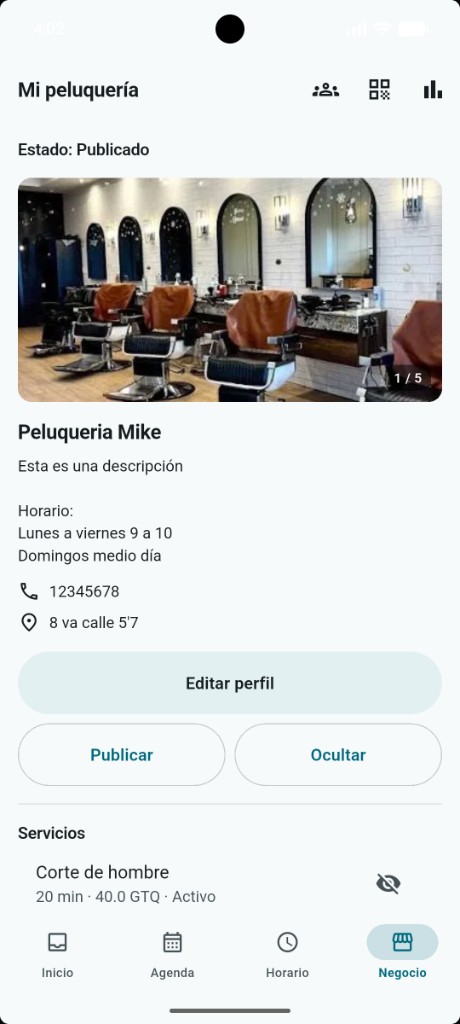 Gestión de negocio en Jolom